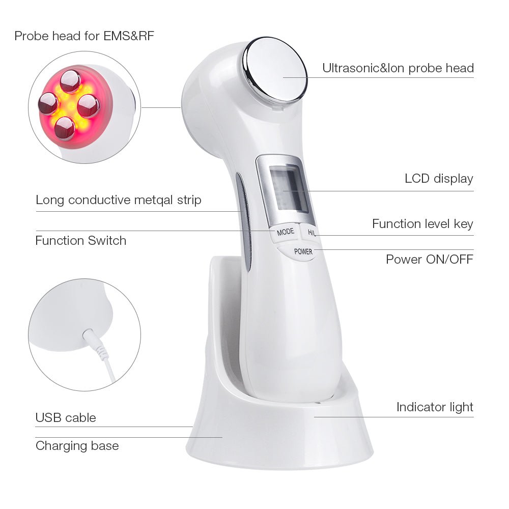 6 - in - 1 LED Skin Massage Beauty Device - Universal MegaStore