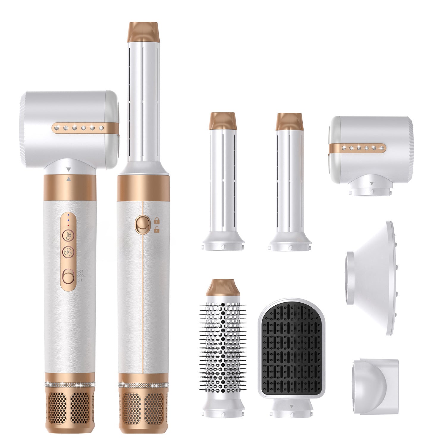 7 - in - 1 High - Speed Hot Air Brush for Styling - Universal MegaStore